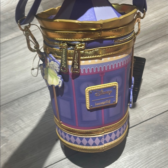 Loungefly Purple and Gold Princess Bag - Picture 2 of 8